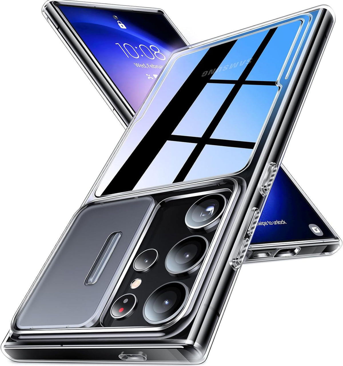 humixx-case-samsung-s24-ultra-plus-colorful-black-clear-slide-camera-cover-protection-case