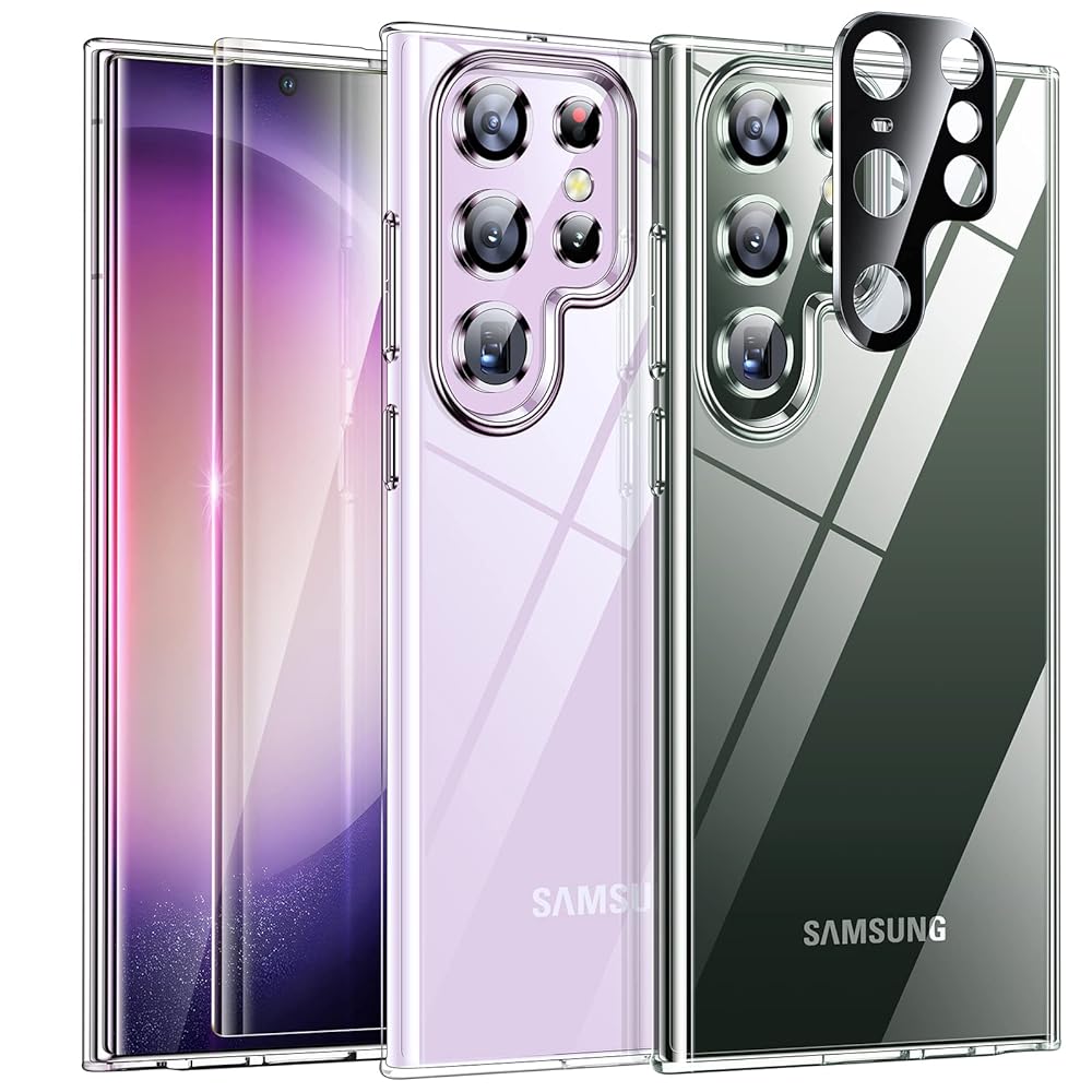 Humixx 5 in 1 Samsung Galaxy S23 Ultra Case, Clear