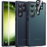 Humixx 5 in 1Shockproof Samsung Galaxy S23 Ultra Case,Black