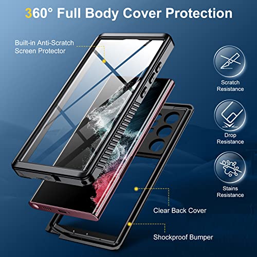 Humixx Samsung Galaxy S23 Ultra Waterproof Case