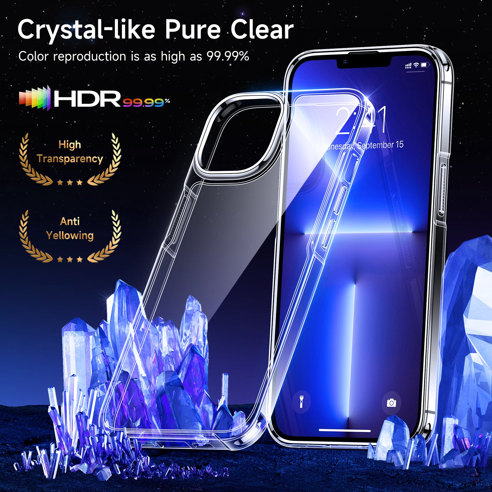 Black/Crystal Clear & 5 in 1 Full Body Protection