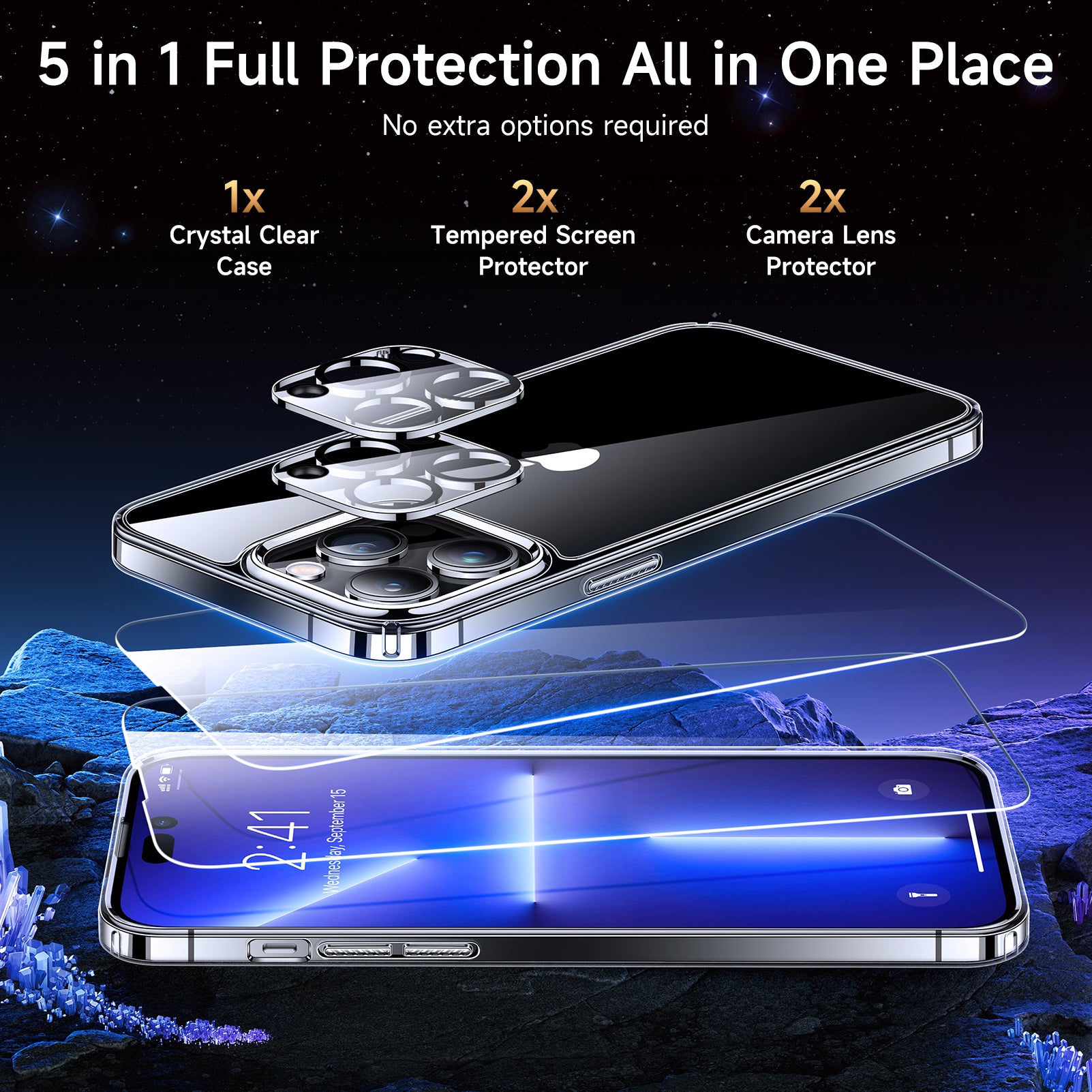 Crystal Clear & 5 in 1 Full Body Protection
